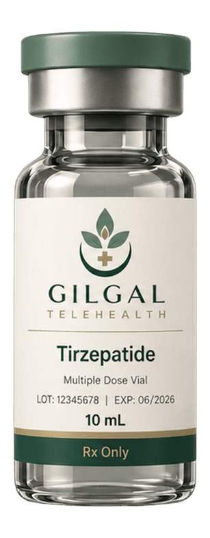 Gilgal Telehealth Tirzepatide protocol — clinical still life